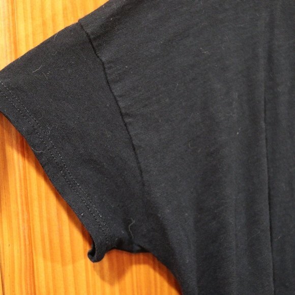 Amadi Black High Low Twist Pocket Tshirt LG - Picture 6 of 10